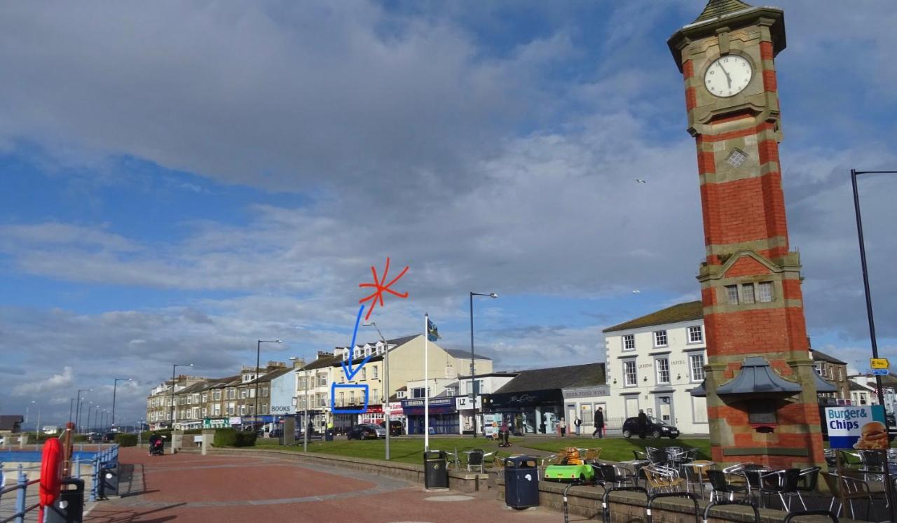 The Croston Balcony Apartment- Morecambe Central Promenade, Beach Front And Sea Views Zewnętrze zdjęcie
